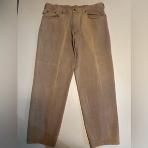 Vintage parasuco cream bleach wash baggy jeans